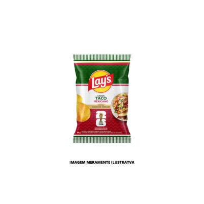 SALGADINHO - ELMA CHIPS - 62g LAYS TACO MEXICANO